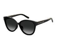 Marc Jacobs zonnebril 452/F/S vlinder cat. 2 dames zwart/grijs