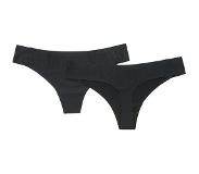Athlecia - Women's Alax Seamless String 2-Pack - Ondergoed S/M, zwart