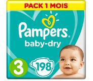 Pampers Baby-Dry maandbox maat 3 (6-10 kg) 198 luiers