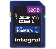 Integral 32GB SDHC CL10 UHS1 U1 V10
