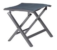 Relaxdays aluminium krukje voor tuin, camping, vissen, 40 cm hoog, visstoel kruk antraciet
