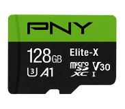 PNY Elite X - Flashgeheugenkaart (microSDXC-naar-SD-adapter inbegrepen)