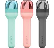 Zoku Bestekset In Houder 4,6 X 2,9 X 17 Cm Rvs Roze 4-delig