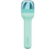 Zoku Bestekset In Houder 4,6 X 2,9 X 17 Cm Rvs Blauw 4-delig