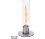 Höfats Spin 90 - Tafelhaard - Grijs - Heater - RVS - Bio ethanol