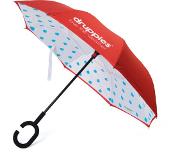 Druppies paraplu (Kleur paraplu: rood)