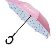 Druppies paraplu (Kleur paraplu: lichtroze)