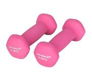 Nancy's Hutton Dumbbells - Set Van 2 - Roze - Vrouwen - 2x 0.5 kg - Ijzer - Gecoat