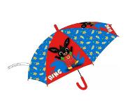 Bing Paraplu Bing | Kinderparaplu | Rood/Blauw | Rode handvat