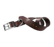 Ferplast hondenhalsband Vip 47 tot 55 cm leer donkerbruin
