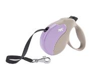 Ferplast hondenriem rollijn amigo tape beige / violet