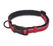 Halti halsband reflecterend 25-35 cm nylon rood