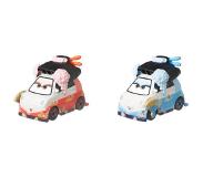 Disney auto's Cars 3 Okuni & Shigeko 5 cm die cast rood/blauw