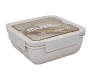 Must lunchbox 1100 ml 17,1 x 17,1 x 7,1 cm beige 4 delig