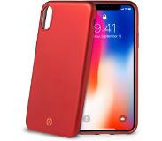 Celly telefoonhoes Softmatt iPhone XS/X polyurethaan rood