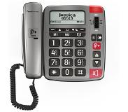 Amplicomms Powertel 196 senioren telefoon voor de vaste lijn | grote toetsen | gehoorapparaat compatibel
