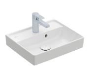 Villeroy & Boch collaro fontein 45x37cm m. Overloop m. 1 kraangat wit