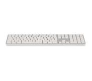 LMP - Aluminium Bluetooth Numeriek Toetsenbord - 110 toetsen - AZERTY indeling - Zilver/Wit