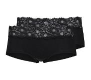 Skiny Korte short 2 Pack Zwart Katoen 38