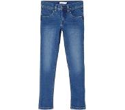 Name it KIDS slim fit jeans NKMSILAS medium blue denim Blauw Jongens Stretchdenim - 116