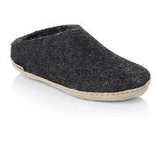 Glerups Pantoffels Glerups DK Charcoal Lammwollfilz heren