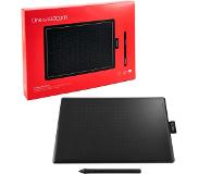 Wacom One by Medium grafische tablet 2540 lpi 216 x 135 mm USB Zwart, Rood