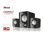 Trust ZIVA COMPACT 2.1 Speaker set 12W Zwart