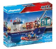 Playmobil City Action Cargo Groot containerschip met douaneboot - 70769