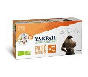 Yarrah 6x150 gr Yarrah organic hond multipack pate kalkoen / kip / rund hondenvoer