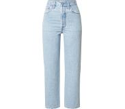 Levi's Ribcage high waist straight leg cropped jeans met lichte wassing