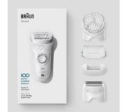 Braun Silk-épil 9 Voor Vrouwen, Design Editie Met Reisetui - Wit