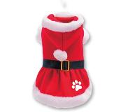 Plenty Gifts Kerstjas hond teefje rood L