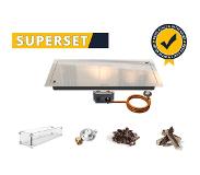 GoFire SUPERSET inbouwbrander rechthoek 79 x 36 | Flexibel bedieningspaneel