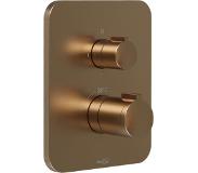 Blaufoss Smartbox Softline thermostatische inbouw douchekraan 2 functies Brushed Rose Gold
