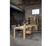 Pronto Wonen Eettafel Travi 190x95 teak black wash