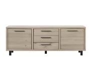 Pronto Wonen Dressoir Aleno (200 cm) geborsteld eiken bisque