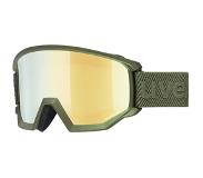 Uvex Athletic CV - Skibril Black Mat / Mirror Gold Unieke maat