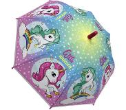 Unicorn paraplu meisjes 38 cm polyester paars
