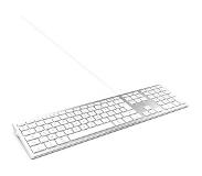 Mobility Lab ML304304 - Bedraad Touch Design Toetsenbord met 2 USB voor Mac - AZERTY - Wit en zilver