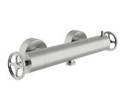 Blinq Flame douchethermostaat met industriele greep brushed