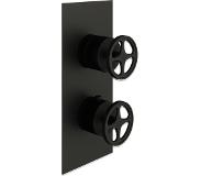 Blinq Flame afdekset 2weg douchethermostaat industriele greep charcoal