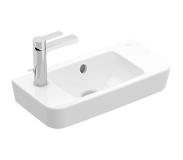 Villeroy & Boch o.novo compact fontein met kraangat rechts en overloop ceramicplus 50 x 25 cm, wit alpin