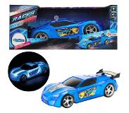 Toi Toys Rally raceauto blauw + L-G blauw Toi Toys Speelgoedvoertuig