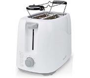 Nedis Toaster 2 Slots Browning levels: 7 Defrost feature Bun rack White