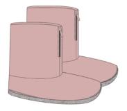 Woody Pantoffels Zachtroze - Maat 27-28
