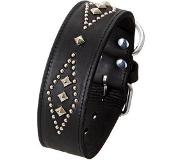 Flamingo halsband Rondo - double zwart 50mmx7