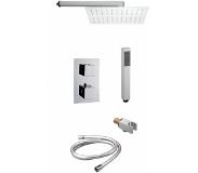 Neuer thermostatische inbouw doucheset vierkant 20 chroom