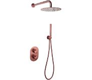 Neuer thermostatische inbouw doucheset rond 25 brons