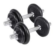 Nancy's Verstelbare Dumbellset - 2 x 10KG Set - Dumbell Extra Stevig - Halters - Halterset