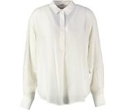Yaya ecru langere oversized blouse modal polyester - valt ruim - Maat 36